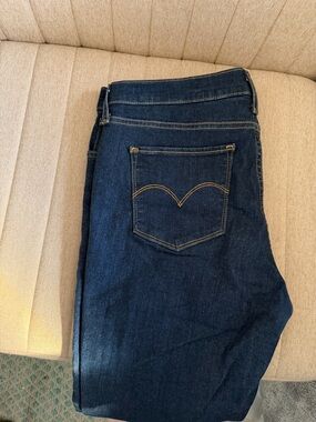 Levi's 720 High Rise Super Skinny Dark Blue High-Rise Women's Jeans